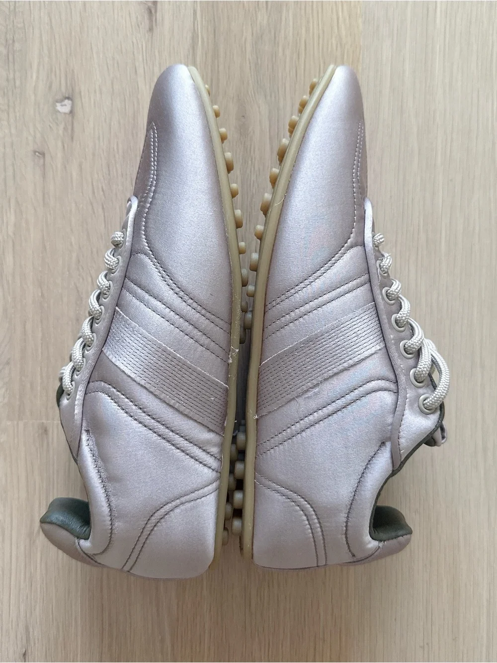 NIB ALOHAS TB.69 Rife Satin Low-Top Sneakers Taupe